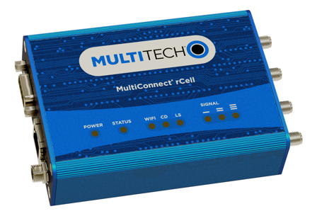 MULTITECH · MultiConnect rCell 100 Series · LTE Cat 4 Router with Fallback and Wi-Fi/BT/GPS with EU/UK Accessory Kit (Europe) · MTR-LEU7-B10-EU-GB