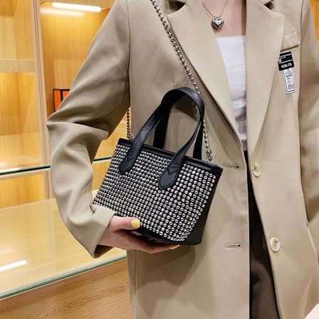 Dam Messenger Bag Dame Axelväska SILVER Silver