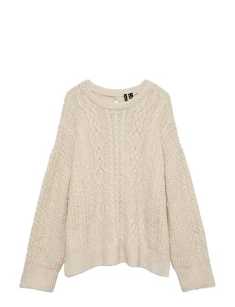 Vero Moda | Vmsia Ls Bow Cb Cable Knit Exp | S