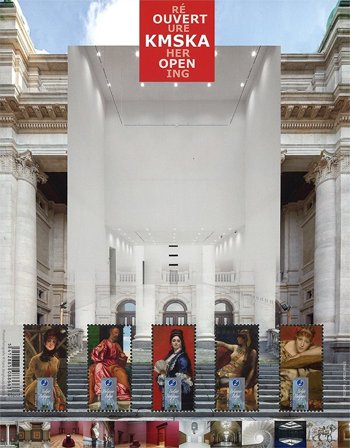 Belgien - Genåbning af Antwerpens kunstmuseum - Postfrisk miniark