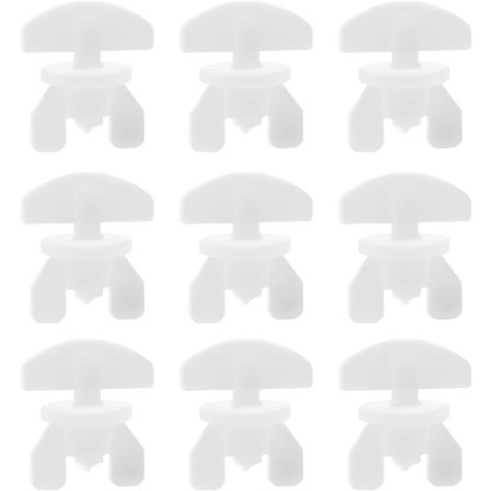 40 stk. gardinskinneender, plastik gardinskinne glider, draperiskinne, glidende glider, gardinklemmer til gardinskinner tilbehør, hvid