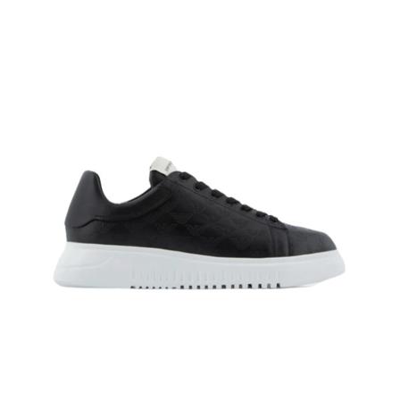Emporio Armani Sneakers , Zwart , Heren , Maat: 40 EU
