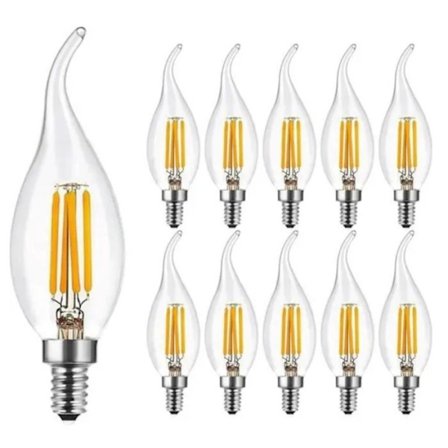 Ampoule LED - TD - 10 ljus - 4W - E14 - 2700K - Transparent