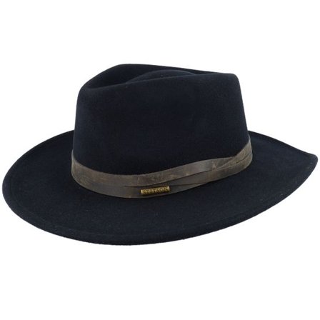 Stetson - Svart western Hatt - Woolfelt Black Western @ Hatstore