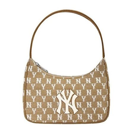 Mlb Vintage Underarm Casual En Axelväska Denim Satchel Handväska