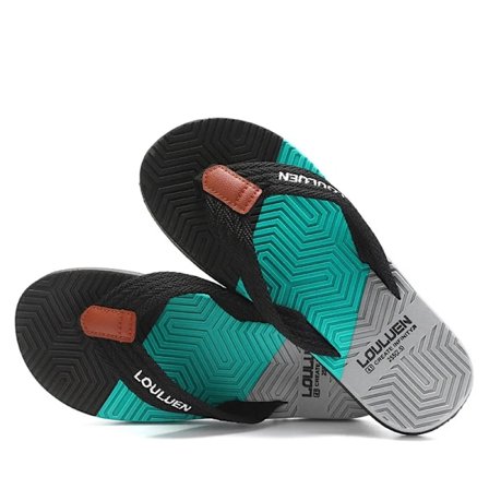 Män Flip Flops Slides 2023 Trend Sommar Anti-Slipd Man Toffpar Outdoor Light Casual Beach Man Sandaler Hushåll Slides For Män Gentleman black 42