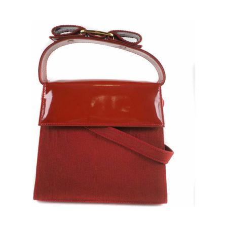 Salvatore Ferragamo Pre-owned, Villa Ribbon Bag Rood, Dames, Maat:ONE Size