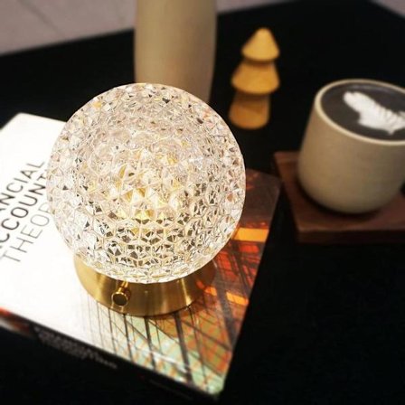 Trådløs bordlampe, genopladelig batteridrevet lampe, indretningslampe