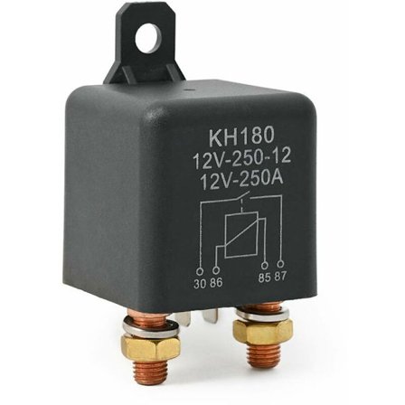 4-polet 12V 250A højtydende batteristyringsswitch startrelæ til bil, motorcykel, lastbil