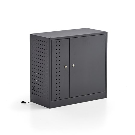 Ladestation RECHARGE zur Wandmontage , für E-Reader, 835 x 735 x 380 mm, dunkelgrau