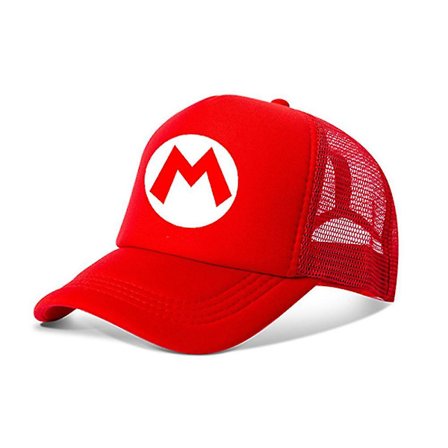 Super Mario Bros Keps Barn Pojkar Flickor Justerbar Ventilerande Mesh Solhatt