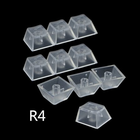 10 st ABS Nej Printed för Key Cap Mekaniskt tangentbord Transparent ABS Keycap