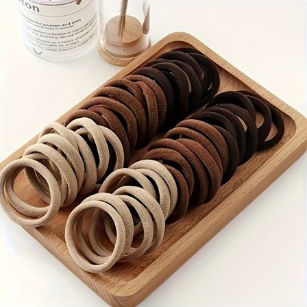 50/100 stk. Hårstrikker med høy elastisitet som ikke skader håret, tykke hårstrikker i koreansk/fransk stil for kvinner, konfirmasjonsgave