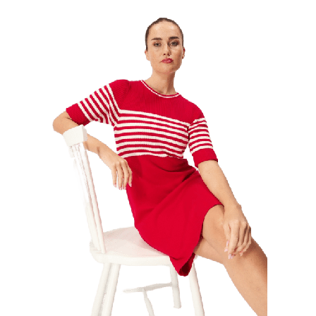 Jumperfabriken Carla Dress Klänningar Dam Röd S