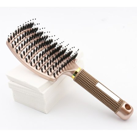 Hårbørste, Professionel Udredningsbørste med Håndtag, Hårbørste uden Træk