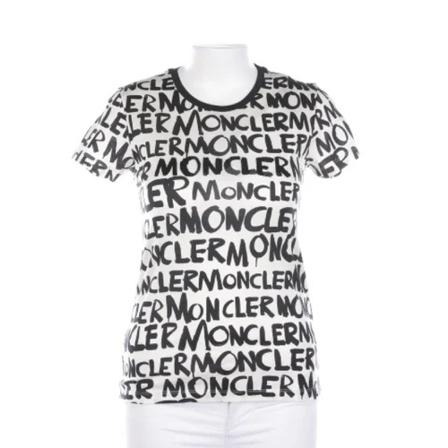 Moncler Pre-owned Pre-owned Cotton tops , Wit , Dames , Maat: S