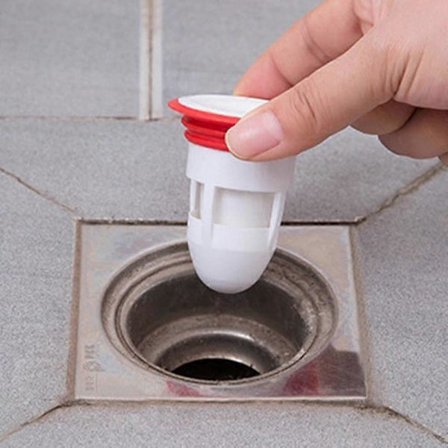 Anti-lukt Gulvsluk i Gummi Dusjsluk For Bad Uten Filter hvit 1 stk