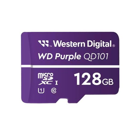 WD Purple 128GB Surveillance microSD XC Class - 10 UHS 1