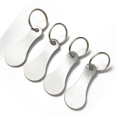 Nyckelringset i Metall till Kundvagnar (4-pack)