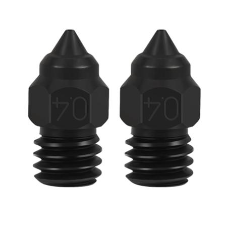 Hærdet stål 0,2 0,4 0,6 0,8 3D-printerdyse til Ender3 5Pro/ Ender3V2/CR6SE/CR10 udskrivningsdyser 2 STK