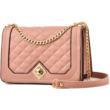 IC Crossbody-vesker for kvinner Små håndvesker PU-lær Skulderveske Håndveske Kveldsveske Quiltede vesker med kjede-reim