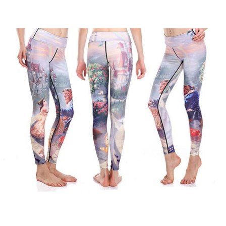Träningstights Skönheten och Odjuret Leggings
