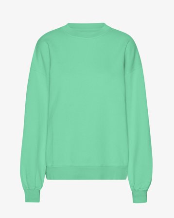 Organic Oversized Crew - Spring Green XS