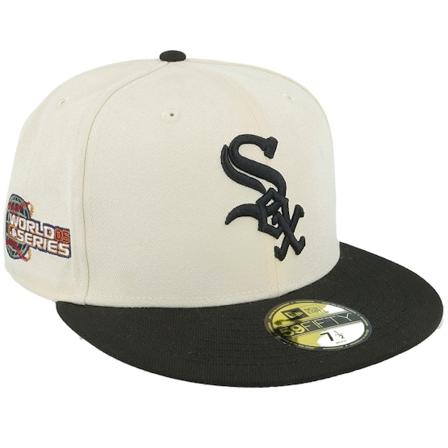 New Era - MLB Béžová fitted Kšiltovka - Chicago White Sox Team Colour 59FIFTY Light Stone/Black Fitted @ Hatstore