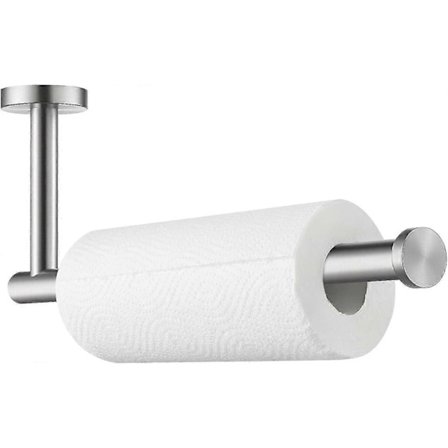 Keittiöpaperiteline, harjattu messinki, 11 tuuman pitkille paperipyyherullille, seinäkiinnitettävä annostelija, SUS 304 ruostumaton teräs (FMY)