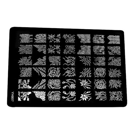 Leimalevy - Kynsikoristeet - YH807 - Suorakulmio