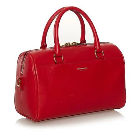 Yves Saint Laurent Vintage Pre-owned Leather handTass , Rood , Dames , Maat: ONE Size Vintage Tassen
