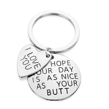 Jag Hoppas Din Dag Är Lika Bra Som Din Rumpa Nyckelring Alla Hjärtans Dag Matchande Par Födelsedag Pojkvän Flickvän