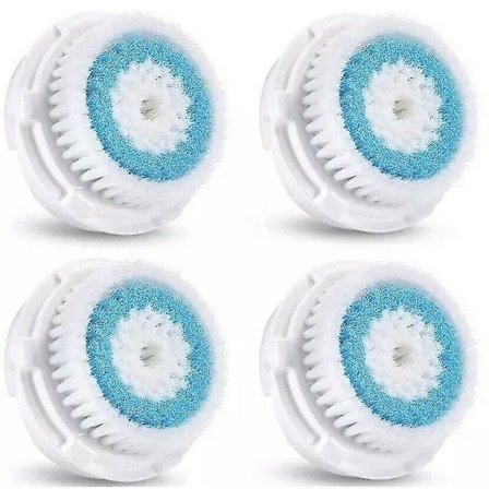 4-pakks dype pore erstatnings ansiktsbørstehoder for Clarisonic Mia 1 Mia2