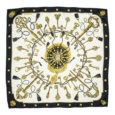 Hermès Vintage, Pre-owned Scarf Zwart, Dames, Maat:ONE Size