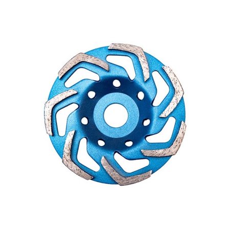 Universell diamantskive 125 mm for sliping av betong, granitt, marmor, murverk, murstein. Diamantkopphjul for vinkelsliper