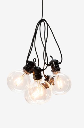 Konstsmide - Lightset 5 glödlampor utbytbara. LED - Svart - Ljusslingor - Från Homeroom