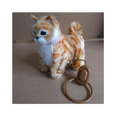 9,84 x 7,87 tuumaa Electric Kitty Pehmo Toddler talutushihnan ohjaus Söpöt sähköiset kissalelut tekevät ääniä Laululaulut Kävelytarvikkeet