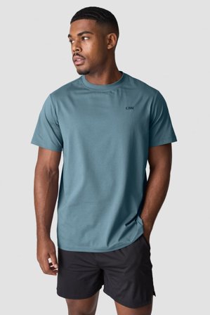 ICANIWILL - Everyday Cotton T-shirt Men Steel Blue - Herren - ICIW