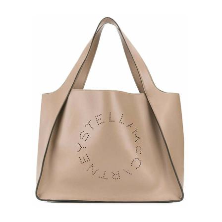 Stella McCartney Stella Logo Crossbody Tas , Beige , Dames , Maat: ONE Size Schoudertassen