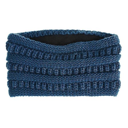 Hårband för kvinnor, mode, stickat, varmt, sport, håller håret på plats (1 st, blå)