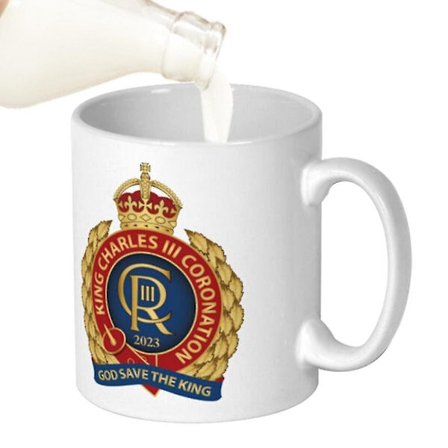 350 ml King Charles III mønster keramiske kaffekopper te kop fejre Storbritannien konge 2024 Charles III kroningskrus