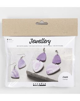 Pyssel Marmorerade örhängen - Creativ Company