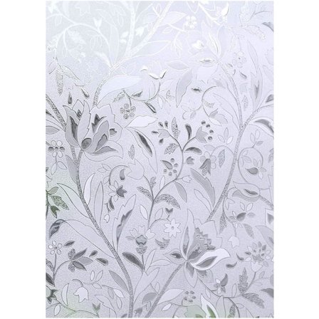 Statisk frostet vinduesfilm, uigennemsigtige glasdekorative klistermærker, St