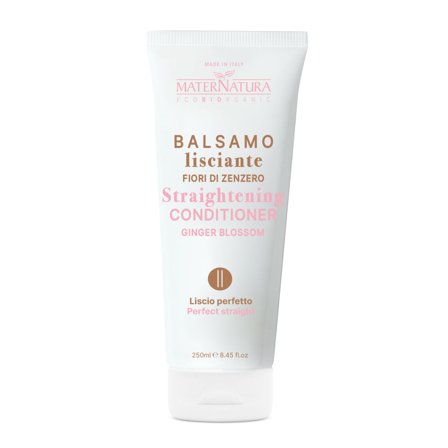 MATERNATURA Balsamo Maschere e Olii Balsamo Capelli Lisci Al Fiore Di Zenzero 250ml - Balsamo Lisciante Capelli