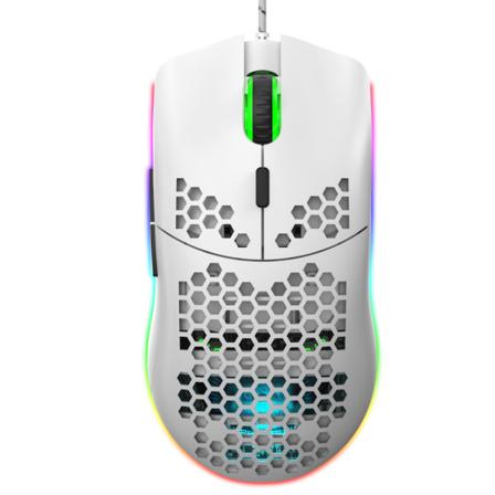 Trådbunden mus RGB-belysning Stöd för lampor av 6 knappar för PC