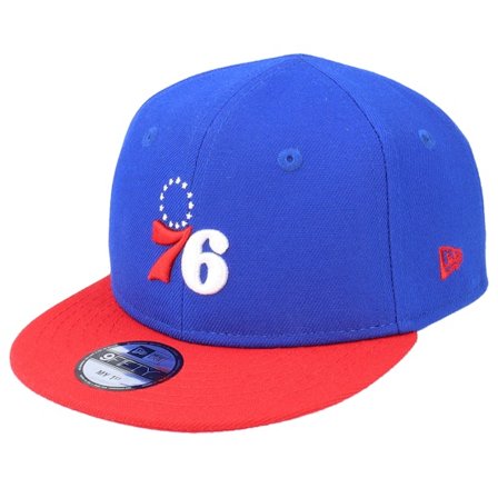 New Era - NBA Ble snapback Czapka Z Daszkiem - Kids Philadelphia 76ers My 1St 9FIFTY Royal/Red Strapback @ Hatstore