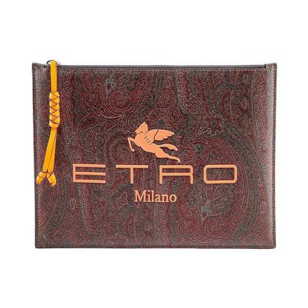 Etro Clutch , Bruin , Heren , Maat: ONE Size Tassen