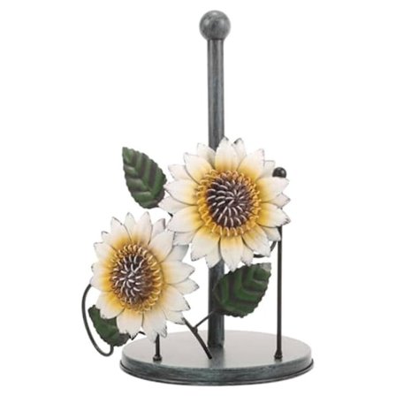 Køkkenrulleholder Bordplade, Solsikke Servietholder Køkkenrulleholder Organizer Metal Bondegårdsindretning Skrivebord