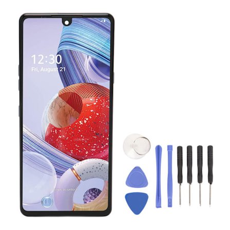 LCD-telefonskärmersättning 6,8 tum digitizerskärm pekskärmssats för Stylo 6 Q730 Q730AM Q730TM Q730NMQ 730TM3 Q730MM svart