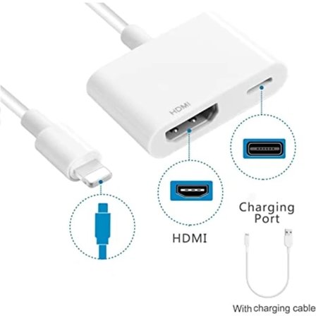Lightning til HDMI-adapter 1080P Digital AV-adapter Synkronisering